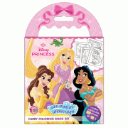 Disney Princess Carry Coloring Book Set ระบายสีและเกมฝึกทักษะ เสกเวทมนตร์แห่งความสุข + สีไม้